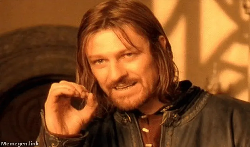 Boromir one does not simply meme: one does not simply buy karma and stay unbanned.
